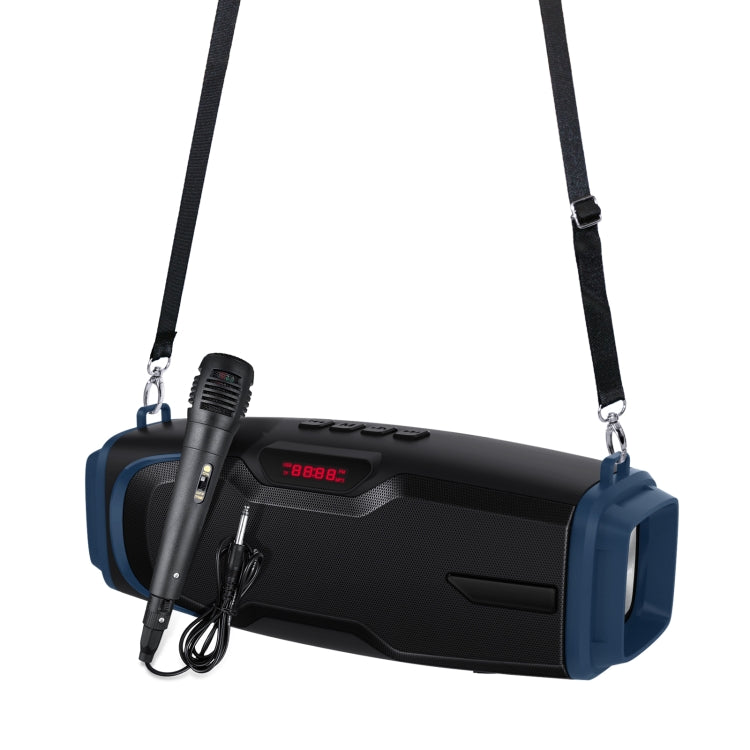 Neuer Rixing NR-6012M Bluetooth 5.0 tragbarer kabelloser Outdoor-Karaoke-Bluetooth-Lautsprecher mit Mikrofon und Schultergurt, NR-6012M(Black), NR-6012M(Red), NR-6012M(Blue), NR-6012M(Green)