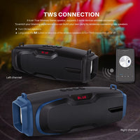 Neuer Rixing NR-6012M Bluetooth 5.0 tragbarer kabelloser Outdoor-Karaoke-Bluetooth-Lautsprecher mit Mikrofon und Schultergurt, NR-6012M(Black), NR-6012M(Red), NR-6012M(Blue), NR-6012M(Green)