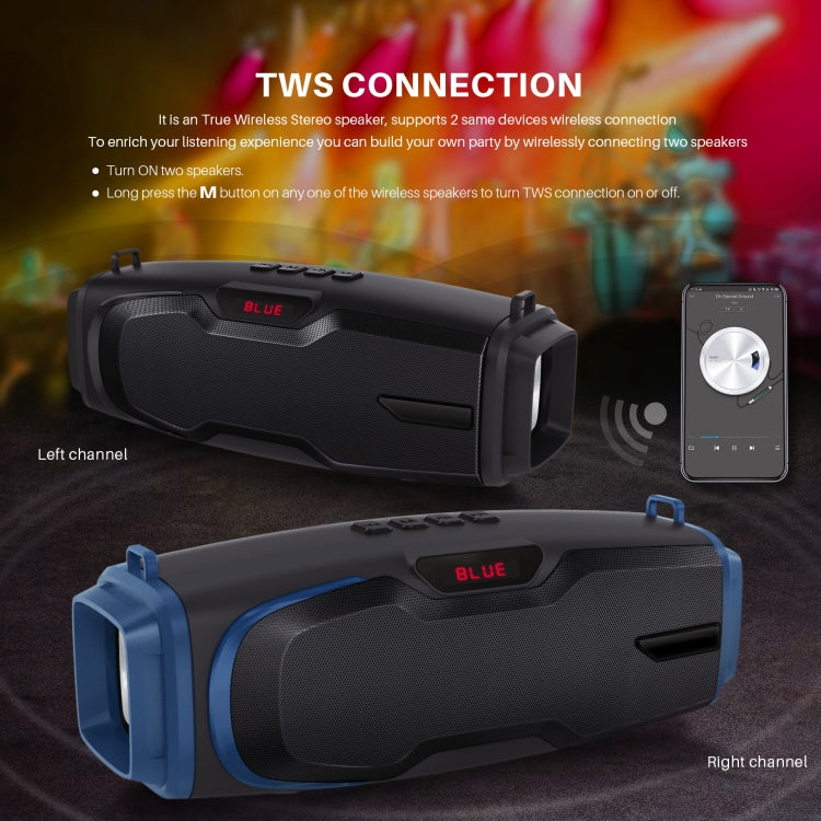Neuer Rixing NR-6012M Bluetooth 5.0 tragbarer kabelloser Outdoor-Karaoke-Bluetooth-Lautsprecher mit Mikrofon und Schultergurt, NR-6012M(Black), NR-6012M(Red), NR-6012M(Blue), NR-6012M(Green)