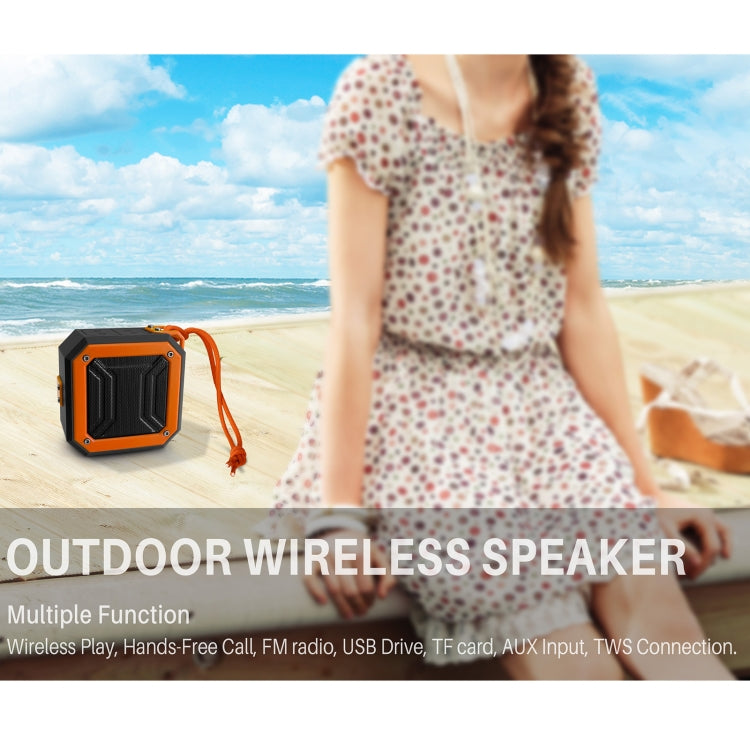 Neuer Rixing NR-103 Mini TWS Bluetooth-Lautsprecher mit Trageband, NR-103 (Orange), NR-103 (Black), NR-103 (Red), NR-103 (Blue), NR-103 (Green)