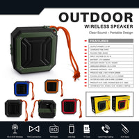 Neuer Rixing NR-103 Mini TWS Bluetooth-Lautsprecher mit Trageband, NR-103 (Orange), NR-103 (Black), NR-103 (Red), NR-103 (Blue), NR-103 (Green)