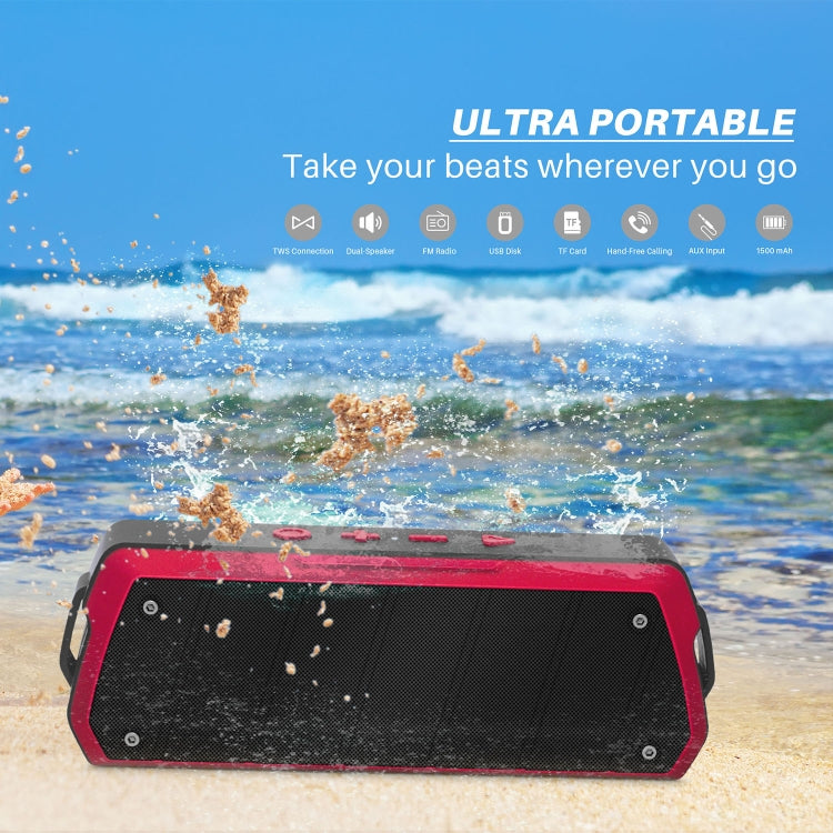 NewRixing NR-5000 IPX5 High-Fidelity-Bluetooth-Lautsprecher, unterstützt Freisprechen/TF-Karte/FM/U-Disk