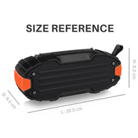 Neuer Rixing NR-907FM TWS Outdoor-Bluetooth-Lautsprecher, unterstützt Freisprechen/FM mit Griff und Antenne, NR-907FM (Orange), NR-907FM (Black), NR-907FM (Red), NR-907FM (Yellow), NR-906 (Blue)
