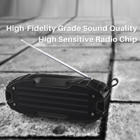 Neuer Rixing NR-907FM TWS Outdoor-Bluetooth-Lautsprecher, unterstützt Freisprechen/FM mit Griff und Antenne, NR-907FM (Orange), NR-907FM (Black), NR-907FM (Red), NR-907FM (Yellow), NR-906 (Blue)