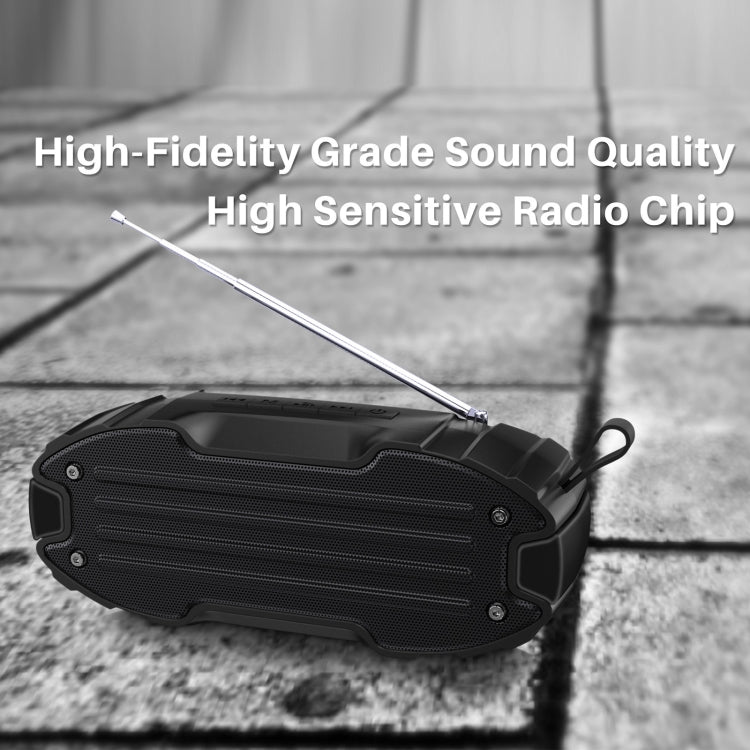 Neuer Rixing NR-907FM TWS Outdoor-Bluetooth-Lautsprecher, unterstützt Freisprechen/FM mit Griff und Antenne, NR-907FM (Orange), NR-907FM (Black), NR-907FM (Red), NR-907FM (Yellow), NR-906 (Blue)
