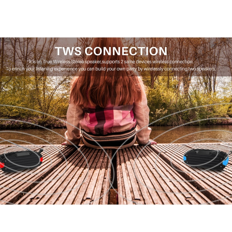 Neuer Rixing NR-907FM TWS Outdoor-Bluetooth-Lautsprecher, unterstützt Freisprechen/FM mit Griff und Antenne, NR-907FM (Orange), NR-907FM (Black), NR-907FM (Red), NR-907FM (Yellow), NR-906 (Blue)