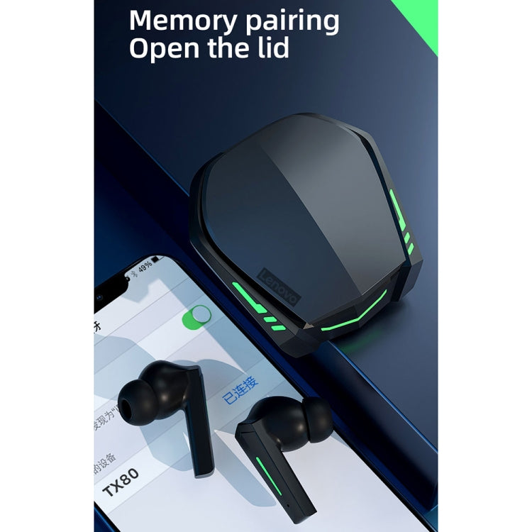 Original Lenovo XT80 TWS Spiel-/Musik-Dual-Mode-Bluetooth-Kopfhörer mit Atemlicht und Ladebox