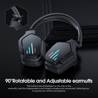 ONIKUMA B60 Bluetooth 5.0 Einstellbares, starkes Bass-Gaming-Wireless-Bluetooth-Headset mit Mikrofon