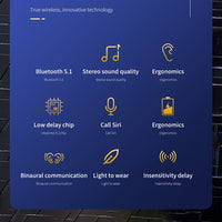HXSJ Air-S4 Bluetooth 5.1 True Wireless HiFi-Stereo-Ohrhörer mit Ladehülle