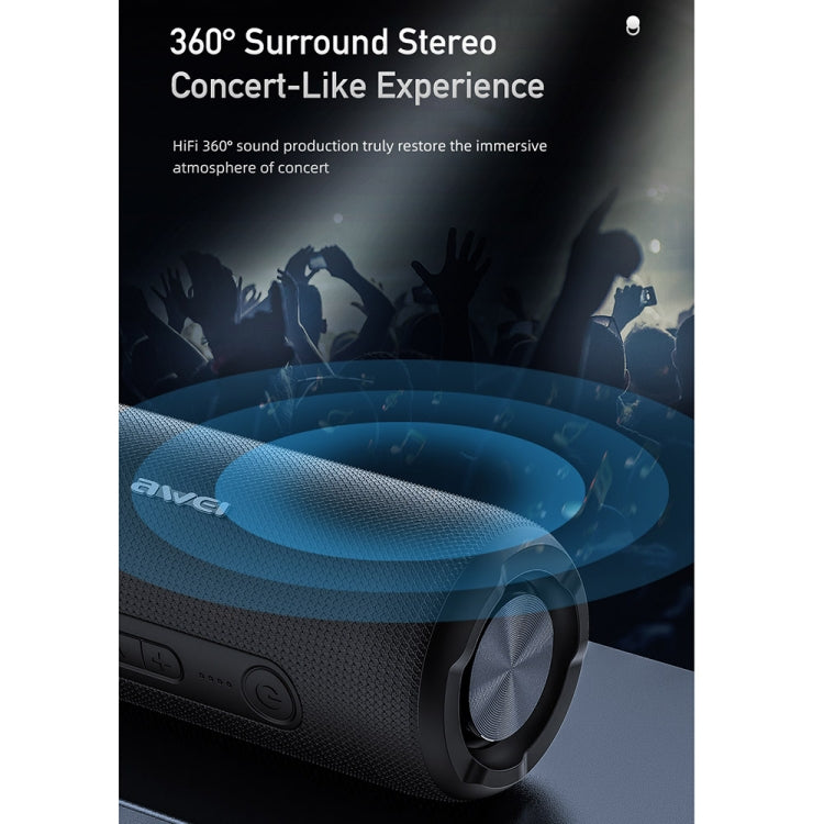 awei Y669 Wasserdichter drahtloser TWS-Bluetooth-Lautsprecher für den Außenbereich