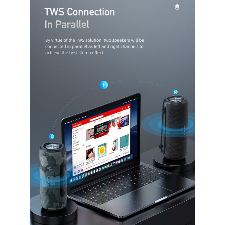 awei Y669 Wasserdichter drahtloser TWS-Bluetooth-Lautsprecher für den Außenbereich