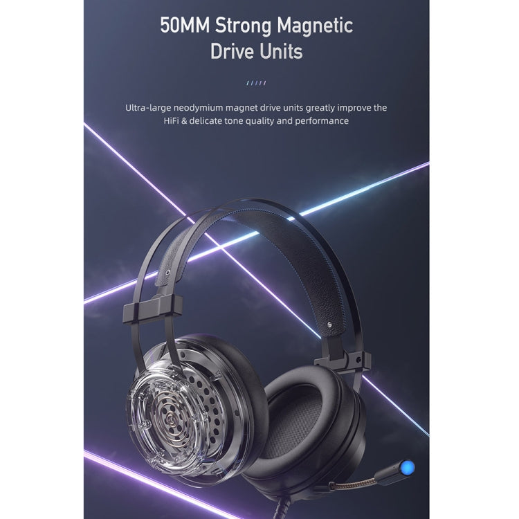 awei GM-2 USB + 3,5 mm Umgebungslicht-Gaming-Headset mit Mikrofon, GM-2