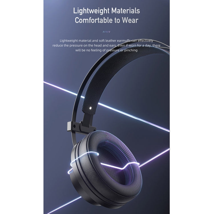 awei GM-2 USB + 3,5 mm Umgebungslicht-Gaming-Headset mit Mikrofon, GM-2