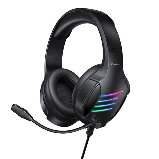 awei GM-5 USB + 3,5 mm Umgebungslicht-Gaming-Headset mit Mikrofon, GM-5