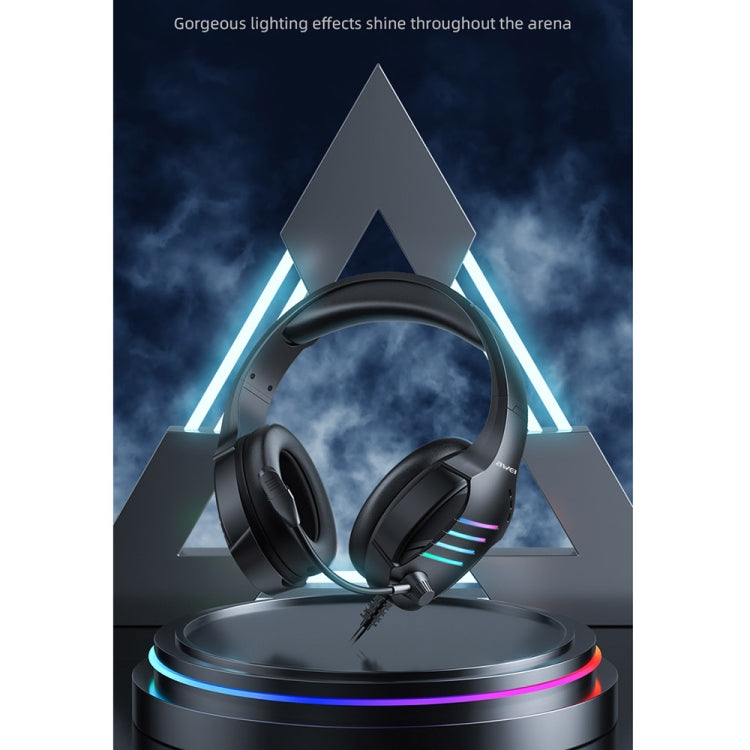awei GM-5 USB + 3,5 mm Umgebungslicht-Gaming-Headset mit Mikrofon, GM-5