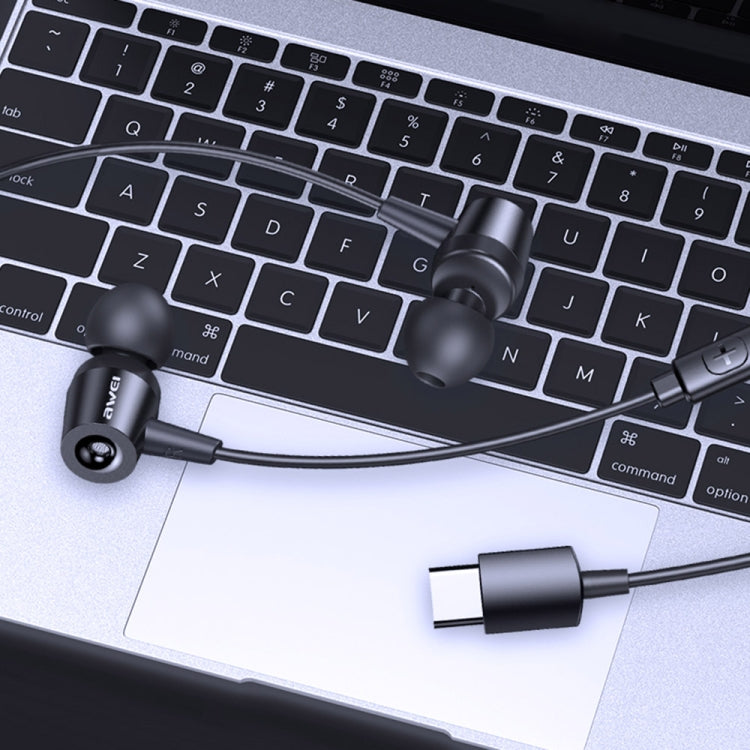 awei TC-1 Typ-C / USB-C Stereo-Surround-In-Ear-Kopfhörer mit Kabel, TC-1