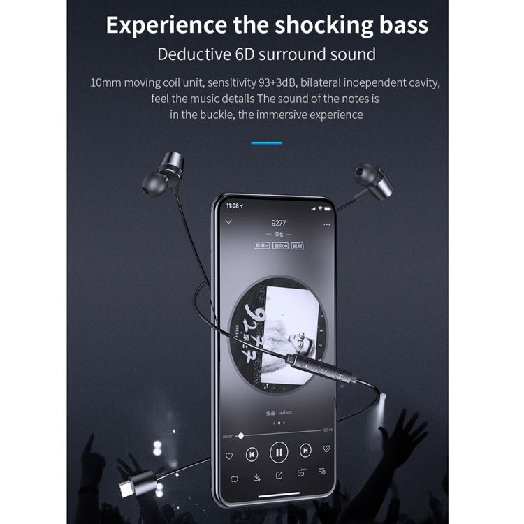 awei TC-1 Typ-C / USB-C Stereo-Surround-In-Ear-Kopfhörer mit Kabel, TC-1