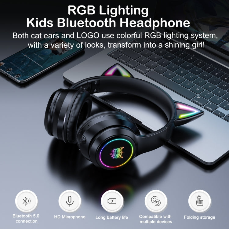 ONIKUMA B90 RGB-Beleuchtung, kabelloser Bluetooth-Kopfhörer, B90