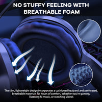 ONIKUMA X7 Pro USB + 3,5 mm RGB-Beleuchtung, kabelgebundenes Gaming-Headset, X7 Pro
