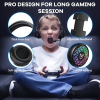 ONIKUMA X7 Pro USB + 3,5 mm RGB-Beleuchtung, kabelgebundenes Gaming-Headset, X7 Pro