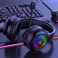 ONIKUMA X7 Pro USB + 3,5 mm RGB-Beleuchtung, kabelgebundenes Gaming-Headset, X7 Pro