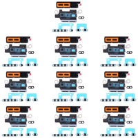 10 Stück staubdichtes Lautsprechernetz mit Rahmen, For iPhone 13, For iPhone 13 mini, For iPhone 13 Pro, For iPhone 13 Pro Max
