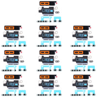 10 Stück staubdichtes Lautsprechernetz mit Rahmen, For iPhone 13, For iPhone 13 mini, For iPhone 13 Pro, For iPhone 13 Pro Max