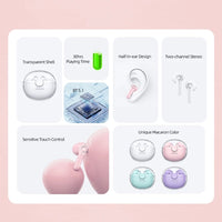 USAMS BU12 TWS Halb-In-Ear-Bluetooth 5.1-Funkkopfhörer, USAMS BU12