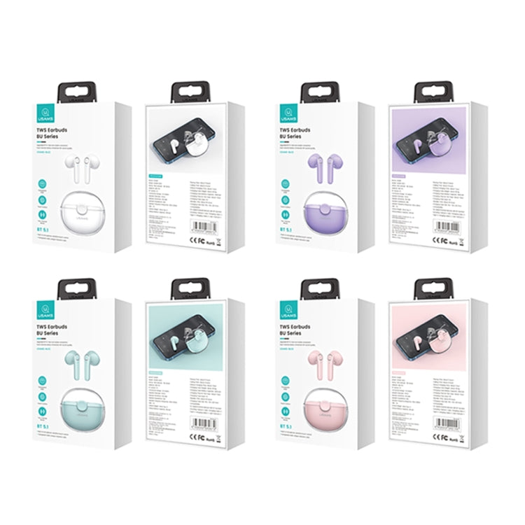 USAMS BU12 TWS Halb-In-Ear-Bluetooth 5.1-Funkkopfhörer, USAMS BU12