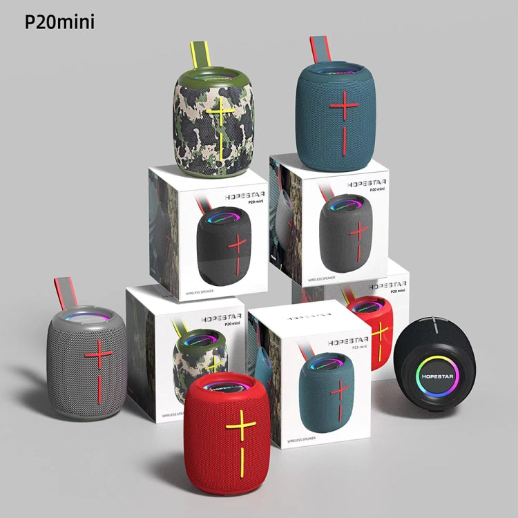 HOPESTAR P20 mini wasserdichter kabelloser Bluetooth-Lautsprecher, P20 mini(Black), P20 mini(Red), P20 mini(Grey), P20 mini(Blue)