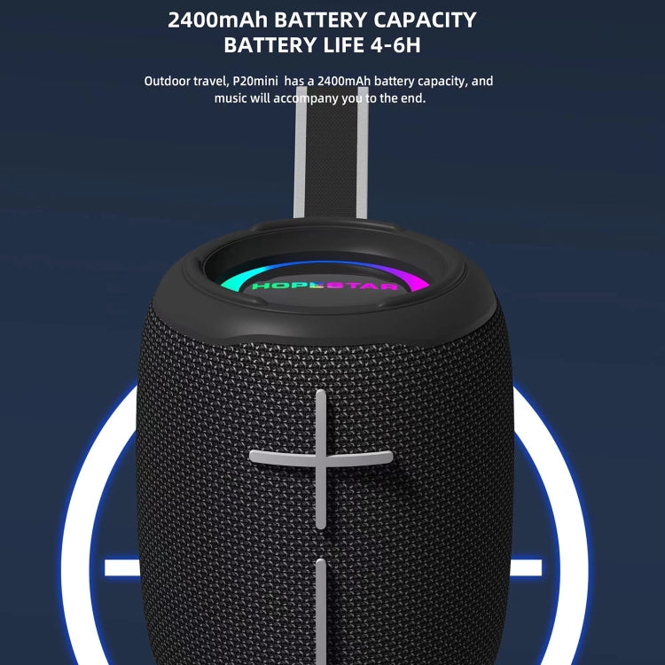 HOPESTAR P20 mini wasserdichter kabelloser Bluetooth-Lautsprecher, P20 mini(Black), P20 mini(Red), P20 mini(Grey), P20 mini(Blue)