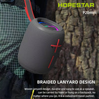 HOPESTAR P20 mini wasserdichter kabelloser Bluetooth-Lautsprecher, P20 mini(Black), P20 mini(Red), P20 mini(Grey), P20 mini(Blue)