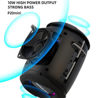 HOPESTAR P20 mini wasserdichter kabelloser Bluetooth-Lautsprecher, P20 mini(Black), P20 mini(Red), P20 mini(Grey), P20 mini(Blue)