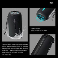 HOPESTAR P39 Wasserdichter kabelloser Bluetooth-Lautsprecher mit RGB-Licht für den Außenbereich