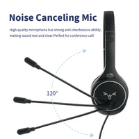 SOYTO SY-G30C Langes Mikrofon, kabelgebunden, Geräuschunterdrückung, ergonomisches Gaming-Headset, 3.5mm, USB