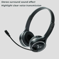 SOYTO SY-T30C Langes Mikrofon Bluetooth Wireless Noise Cancelling Ergonomisches Gaming-Headset, SY-T30C