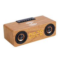 K1 Multifunktionaler Desktop-Bluetooth-Lautsprecher aus Holz, kabelloser Lautsprecher