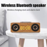 K1 Multifunktionaler Desktop-Bluetooth-Lautsprecher aus Holz, kabelloser Lautsprecher