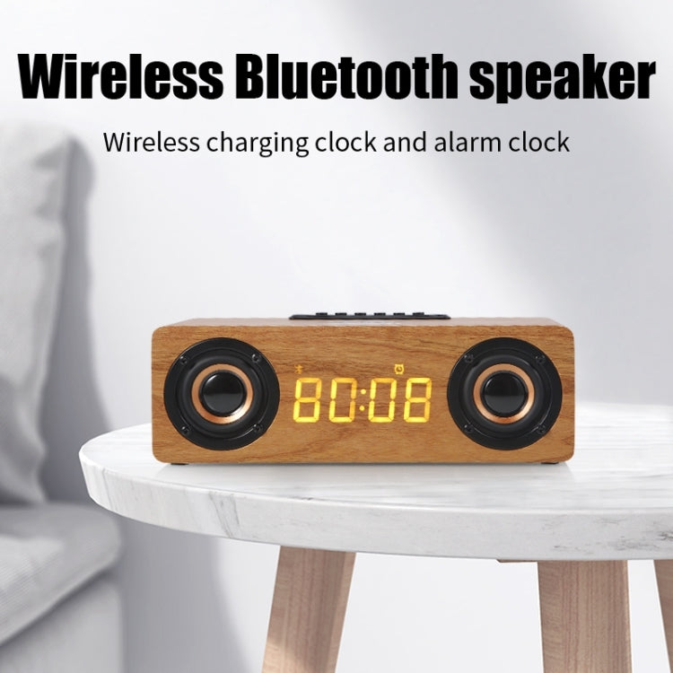K1 Multifunktionaler Desktop-Bluetooth-Lautsprecher aus Holz, kabelloser Lautsprecher