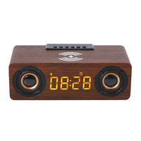 K1 Multifunktionaler Desktop-Bluetooth-Lautsprecher aus Holz, kabelloser Lautsprecher