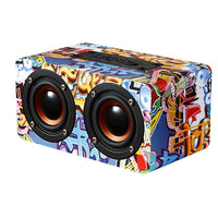 M5 Multifunktionaler Desktop-Bluetooth-Lautsprecher aus Holz, kabelloser Lautsprecher