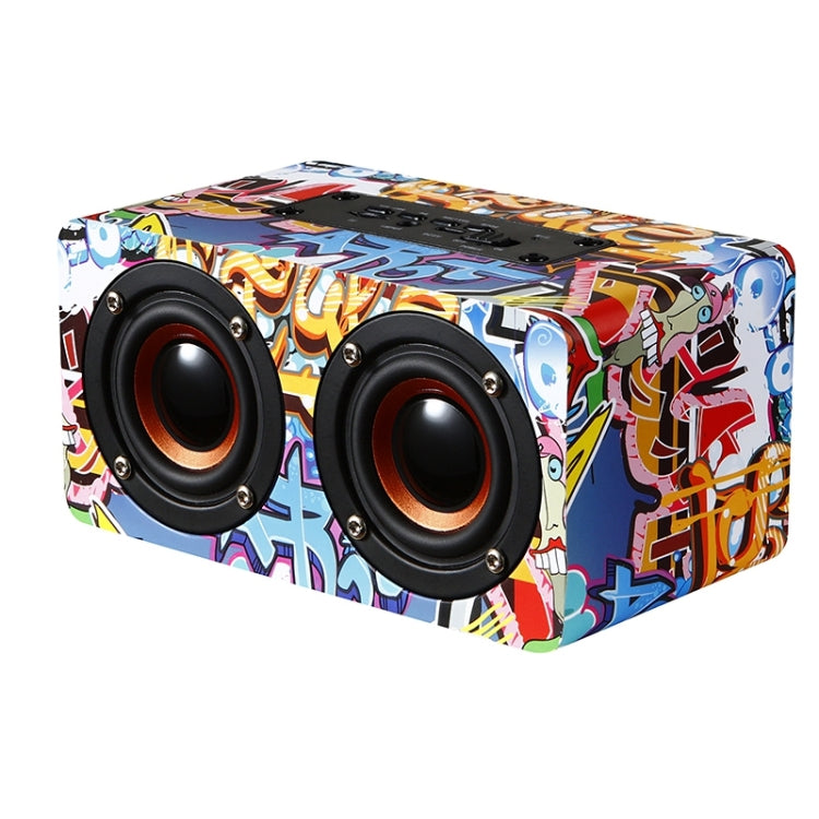 M5 Multifunktionaler Desktop-Bluetooth-Lautsprecher aus Holz, kabelloser Lautsprecher