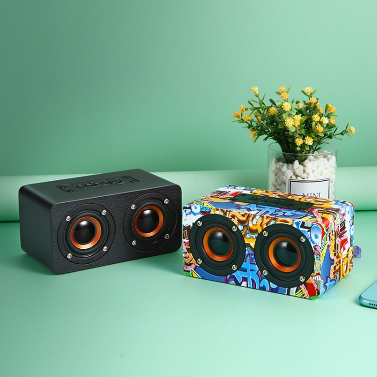 M5 Multifunktionaler Desktop-Bluetooth-Lautsprecher aus Holz, kabelloser Lautsprecher