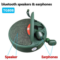 T&G TG808 2-in-1 Mini-Wireless-Bluetooth-Lautsprecher, kabellose Kopfhörer
