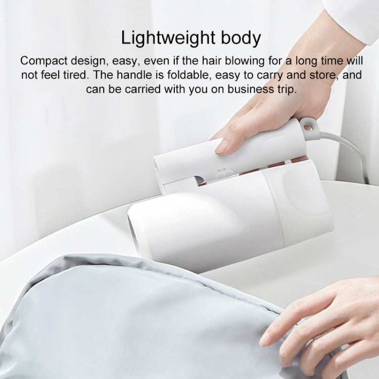Original Xiaomi Mijia H100 Negativ-Ionen-tragbarer elektrischer Haartrockner, US-Stecker, H100 (White), H100 (Pink)
