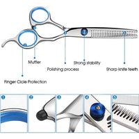 Professionelles Haarschneide-Ausdünnungsschere-Friseur-Flachschere-Scheren-Set, 2 PCS, 7 PCS, 12 PCS