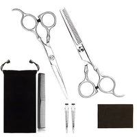 Professionelles Haarschneide-Ausdünnungsschere-Friseur-Flachschere-Scheren-Set, 2 PCS, 7 PCS, 12 PCS