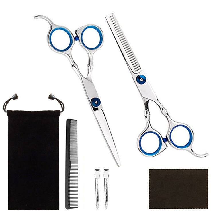 Professionelles Haarschneide-Ausdünnungsschere-Friseur-Flachschere-Scheren-Set, 2 PCS, 7 PCS, 12 PCS