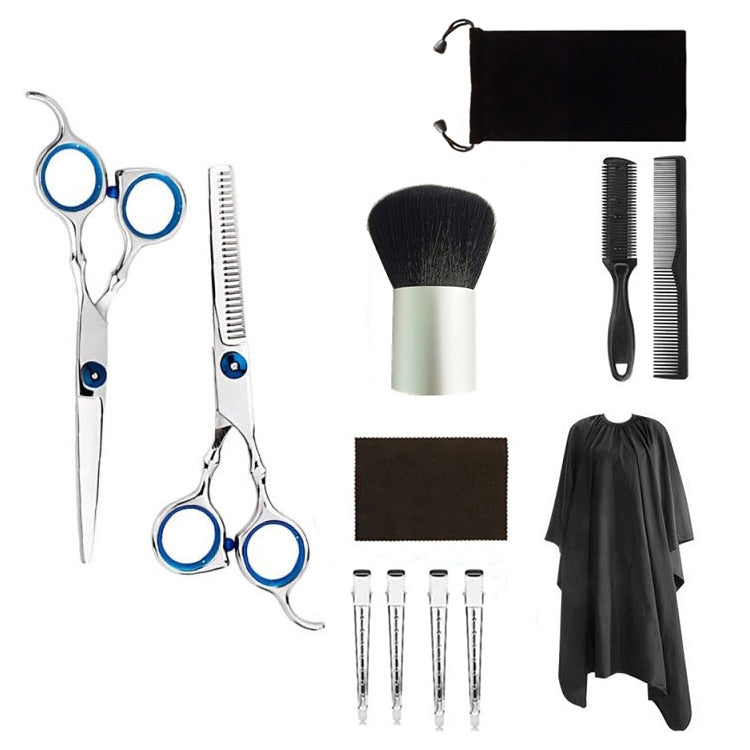Professionelles Haarschneide-Ausdünnungsschere-Friseur-Flachschere-Scheren-Set, 2 PCS, 7 PCS, 12 PCS