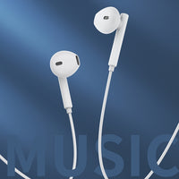 awei PC-1T 1,2 m Mini-Stereo-Halb-In-Ear-Kopfhörer, PC-1T(Black), PC-1T(White)